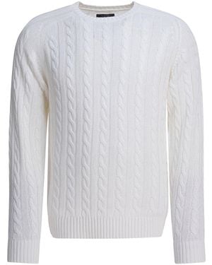 Beams Plus Linen And Cotton Sweater Knitwear - White