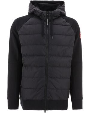 Canada Goose "huron Hybridge®" Full-zip Hooded Jacket - Black