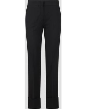 Beatrice B. Twill Cuffed Trouser - Black