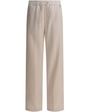 Herno Pants With Elasticized Waist - Natural