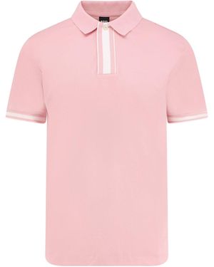BOSS Cotton Polo Shirt - Pink