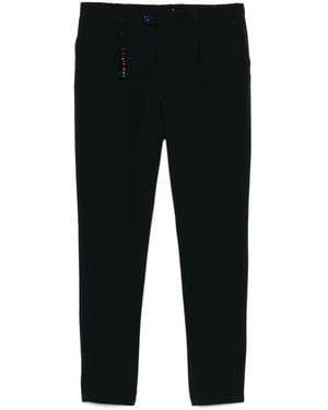 Marco Pescarolo Trousers With Elastic On The Back And Darts - Black