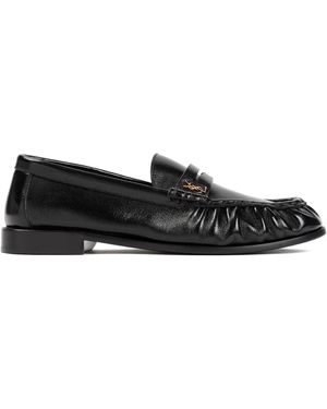 Saint Laurent 15 Lamb Leather Le Loafers-Uomo - Nero