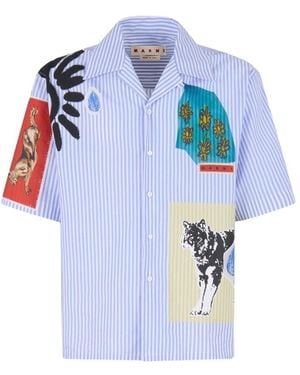 Marni Cotton Shirts - Blue