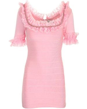 SELF PORTRAIT RESIDENCY Fitted Sheath Dress Dresses Rose - Pink