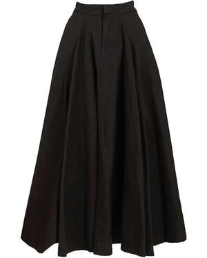 Balenciaga Godet Maxi Skirt Skirts Black