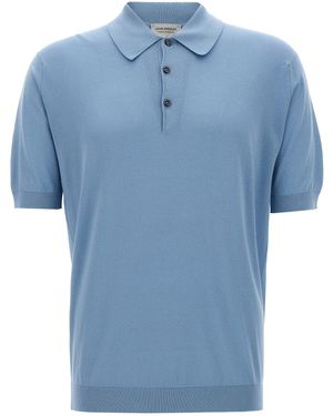 John Smedley Isis Polo - Blue