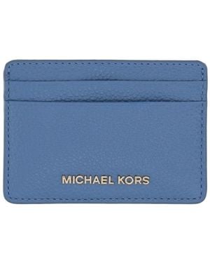 Michael Kors Card Holder With Logo - Blue