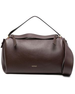 Neous Leather Tote Bags - Brown