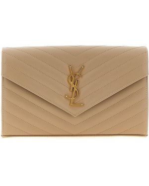 Saint Laurent Monogram Borse A Tracolla-Donna - Neutro