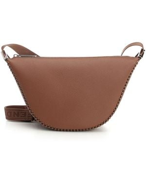 Fendi Melon Crossbody Bags Brown