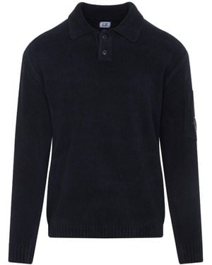 C.P. Company Polo Neck Blue