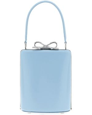 Self-Portrait Leather Bag Hand Bags Light - Blue