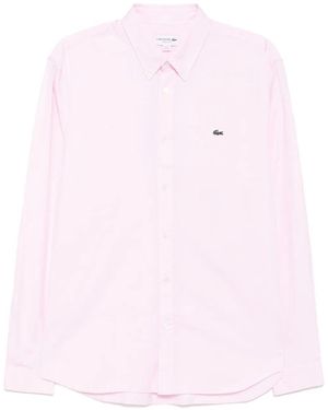 Lacoste Regular Fit Cotton Shirt - Pink
