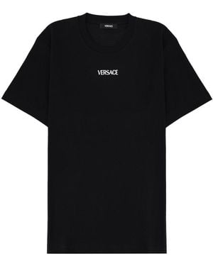 Versace T-shirt Con Logo - Black