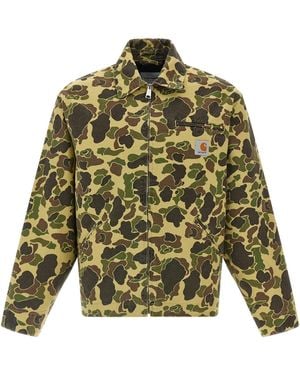 Carhartt Duck Detroit Puffer Jackets Green