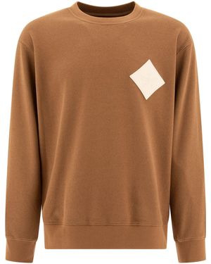 MCM Sweatshirt With Laurel Logo Sweatshirts Marrone