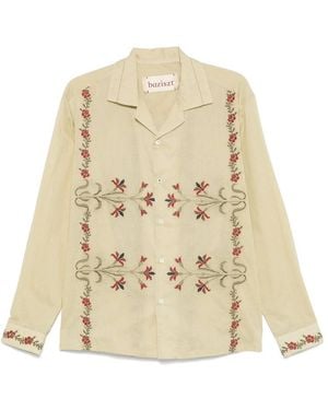 BAZISZT Camicie Cotone-Uomo - Neutro
