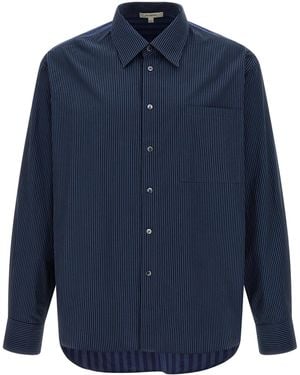 JW Anderson 'Patchword Striped' Shirt - Blue