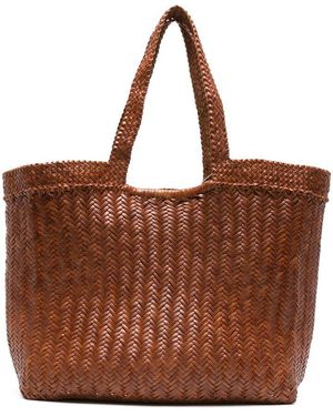 Dragon Diffusion Tote Bags Pelle-Donna - Marrone