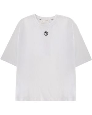 Marine Serre T-Shirt With Logo - White