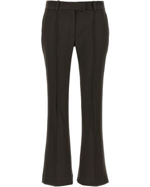 The Attico Flared Trousers - Black