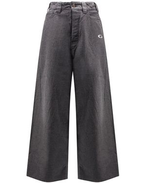 Balenciaga Trompe L'Oeil Denim Trousers-Uomo - Grigio