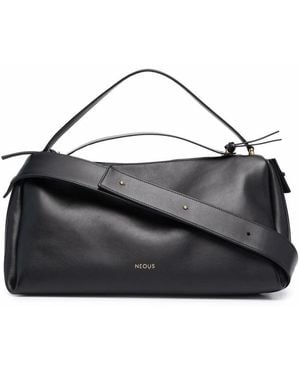 Neous Leather Tote Bags - Black