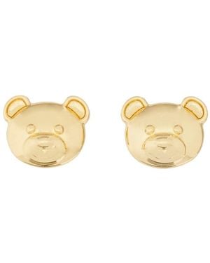 Moschino Orecchini A Clip Teddy Bear - Metallic