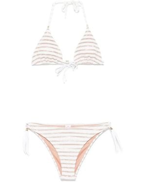 PIN UP Marina Triangle Bikini - White