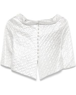 Fely Campo Silk Suits & Dresses - White