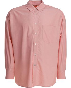 AURALEE Silk Shirt Shirts - Pink
