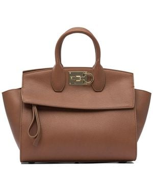 Ferragamo Handbags Marrone-Donna