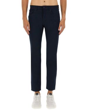 BOSS Twill Pants-Uomo - Blu