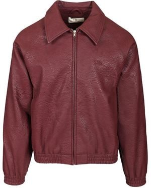 Arte' Bomber Jacket Jackets Bordeaux - Red