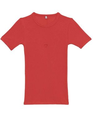 Baserange T Shirt Rosso-Donna