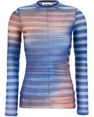 Jean Paul Gaultier 'Air' Top - Blue