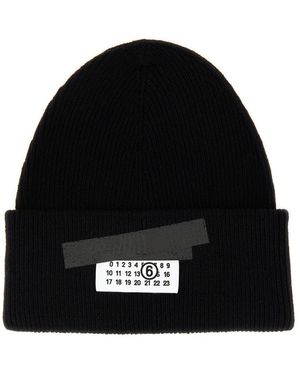 MM6 by Maison Martin Margiela Cap With Logo-Uomo - Nero