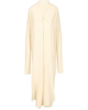 Rick Owens Long Cardigan - White