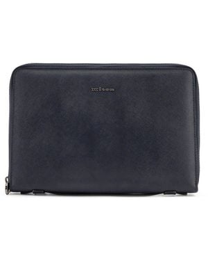 Kiton Leather Briefcase - Blue