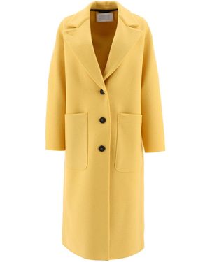 Harris Wharf London Greatcoat Single Breasted Coat - Giallo