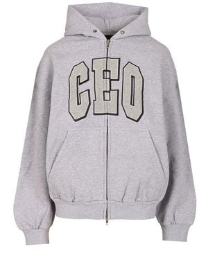 Balenciaga Hoodie Sweatshirts Grey