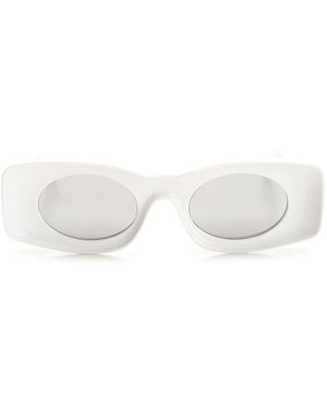 Loewe Chunky Frame Sun Glasses - White