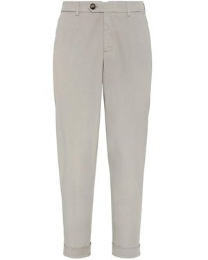 Brunello Cucinelli Cotton Pants - Grey