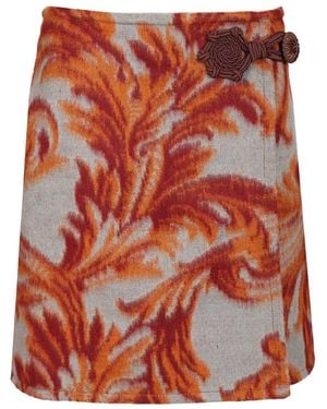 Etro Wrap Miniskirt Skirts - Red