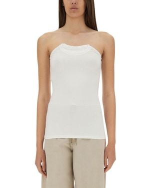 Paloma Wool "folded Crew" Top - White