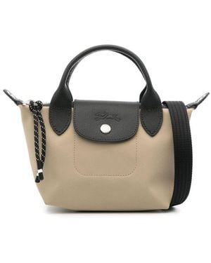 Longchamp Silk Tote Bags - Blue