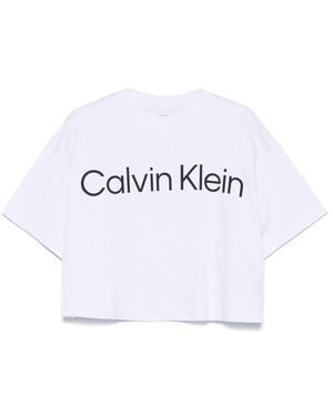Calvin Klein Cotton T Shirts - White