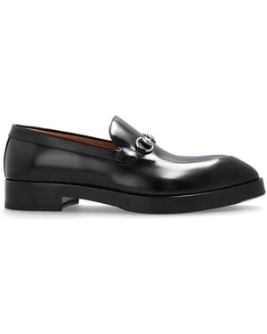 Gucci Leather Loafers - Black