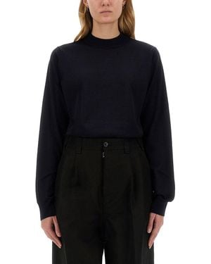 Maison Margiela Wool Jersey. - Blue